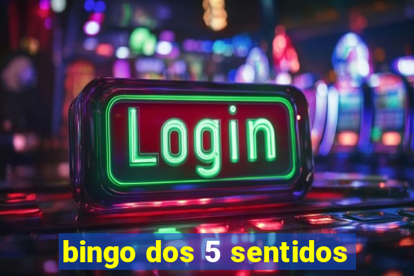 bingo dos 5 sentidos