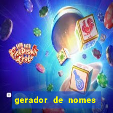 gerador de nomes para jogos