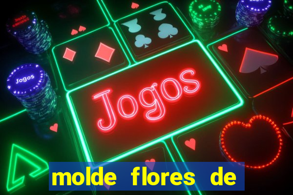 molde flores de papel para imprimir