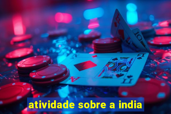 atividade sobre a india