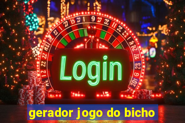 gerador jogo do bicho