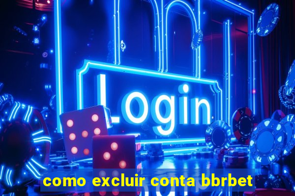 como excluir conta bbrbet