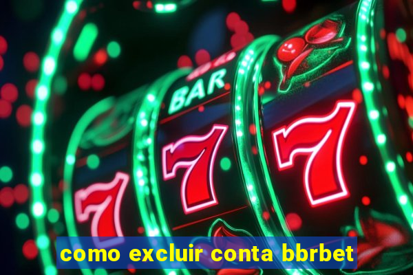 como excluir conta bbrbet