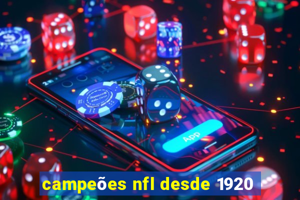 campeões nfl desde 1920