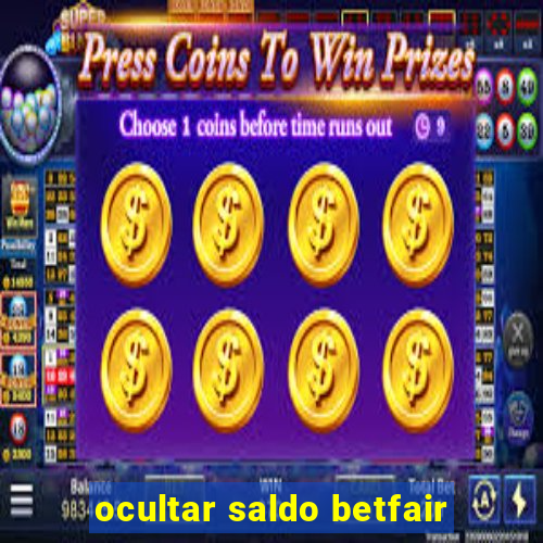 ocultar saldo betfair