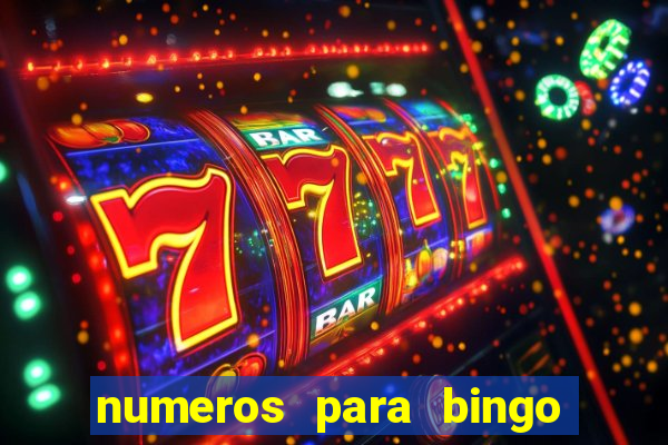 numeros para bingo de 1 a 90