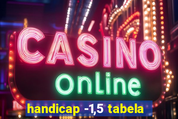 handicap -1,5 tabela