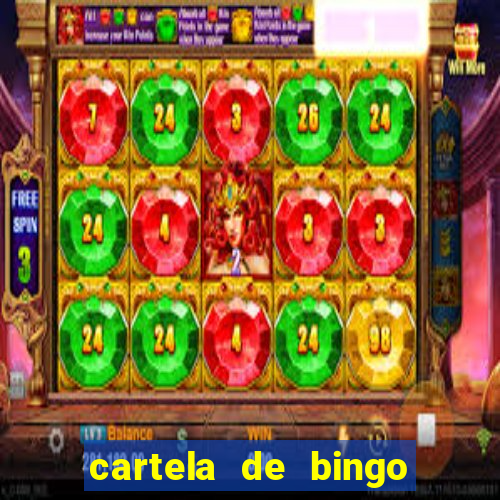 cartela de bingo de letras