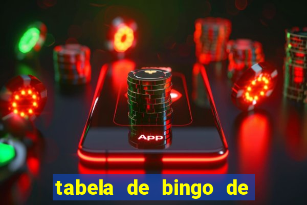 tabela de bingo de 1 a 100