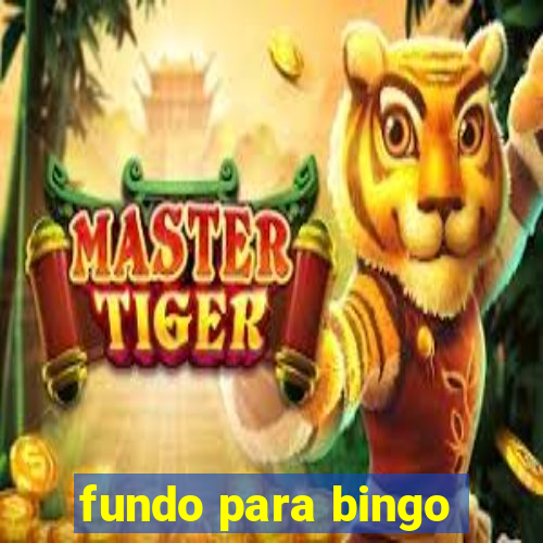 fundo para bingo