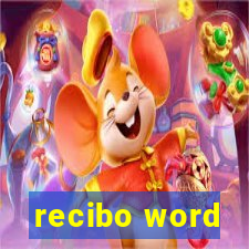 recibo word