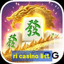 ri casino list