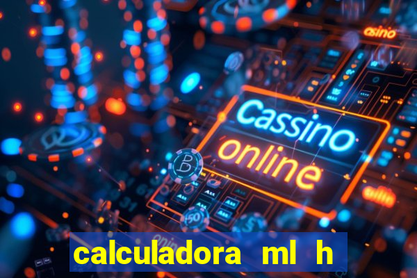 calculadora ml h para mcg kg min