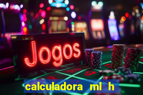 calculadora ml h para mcg kg min