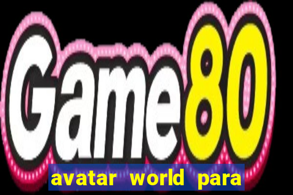 avatar world para imprimir e colorir