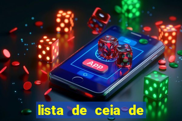 lista de ceia de natal para 20 pessoas