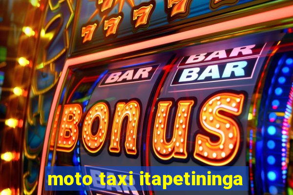 moto taxi itapetininga