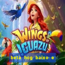 beta hcg baixo e gravidez evoluiu