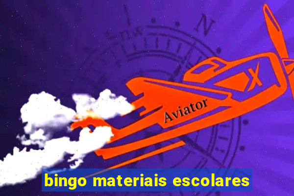 bingo materiais escolares