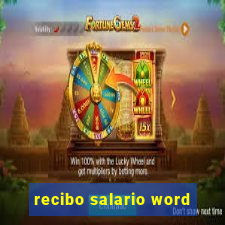 recibo salario word