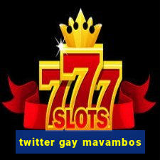 twitter gay mavambos