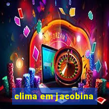 clima em jacobina