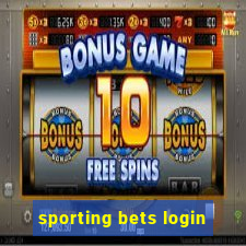 sporting bets login