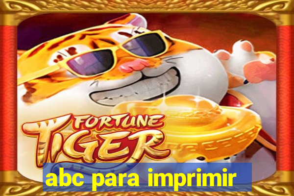 abc para imprimir