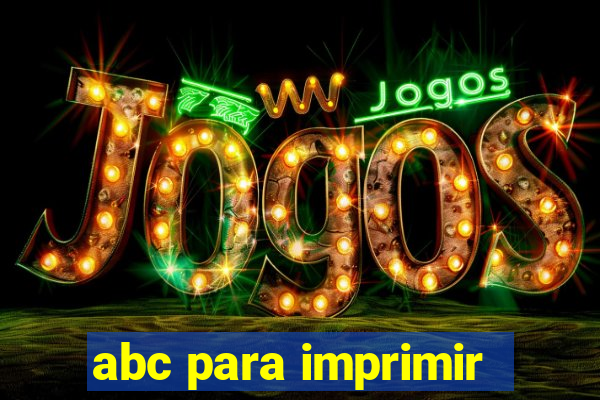 abc para imprimir