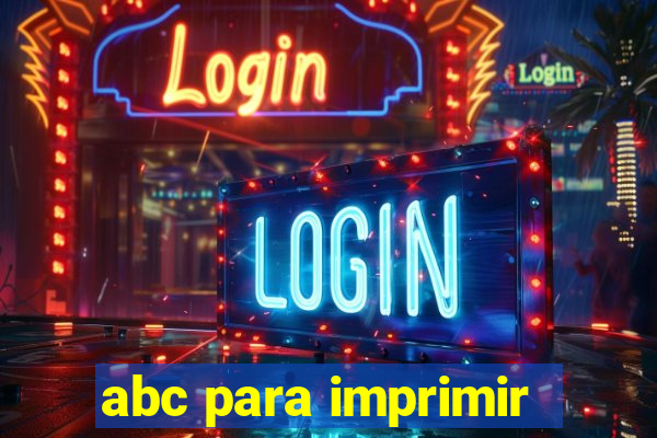 abc para imprimir