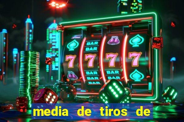 media de tiros de meta por jogo