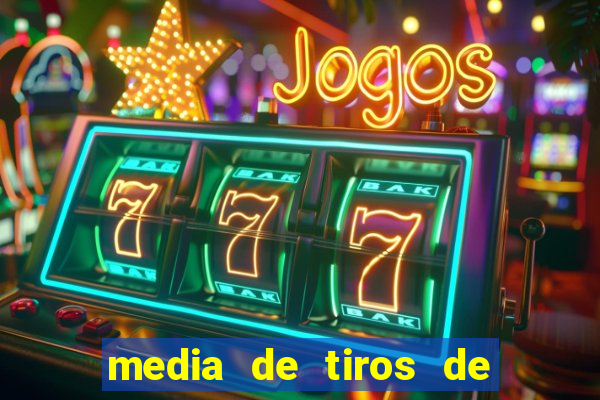 media de tiros de meta por jogo