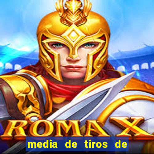 media de tiros de meta por jogo