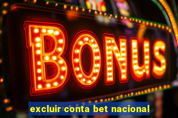 excluir conta bet nacional