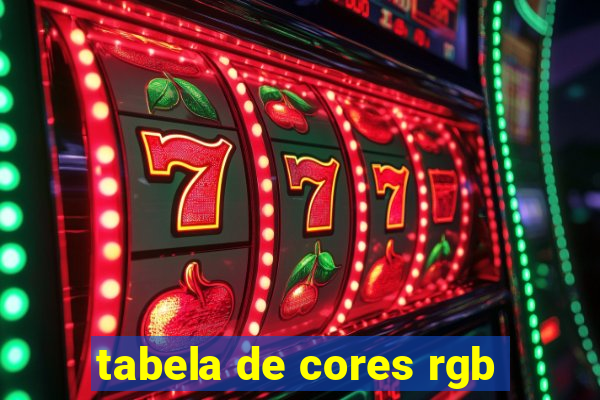 tabela de cores rgb