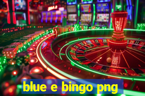 blue e bingo png