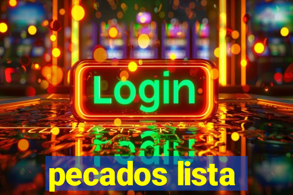 pecados lista