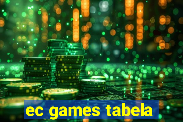 ec games tabela