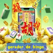 gerador de bingo cha de bebe