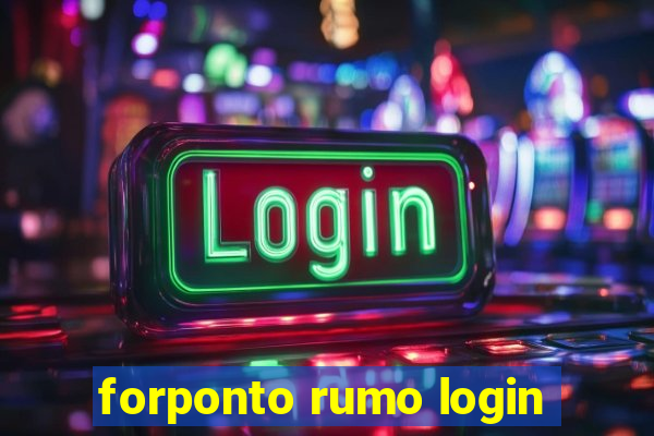 forponto rumo login