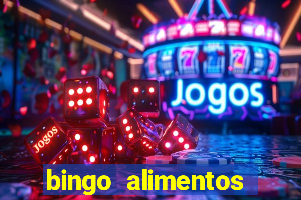 bingo alimentos para imprimir