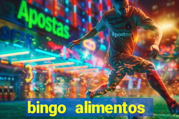 bingo alimentos para imprimir