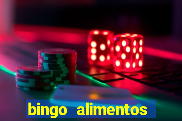 bingo alimentos para imprimir