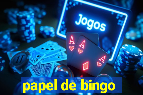 papel de bingo