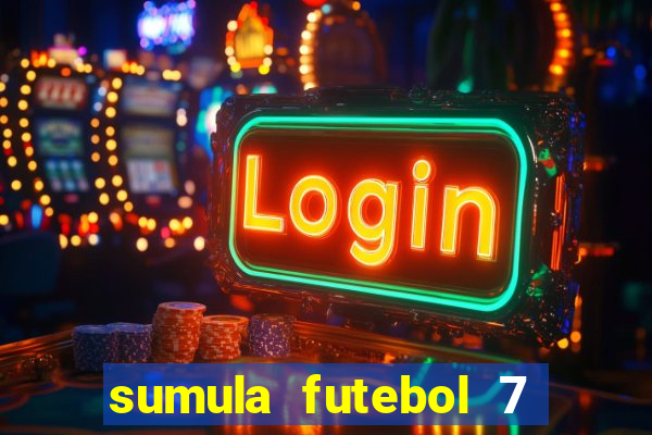 sumula futebol 7 society excel