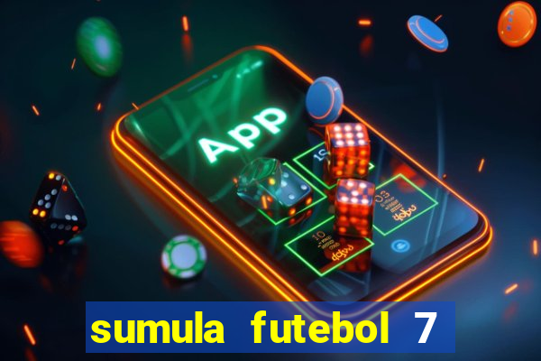 sumula futebol 7 society excel