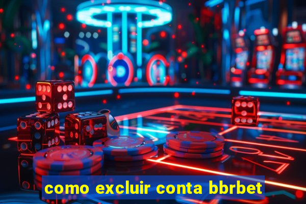 como excluir conta bbrbet