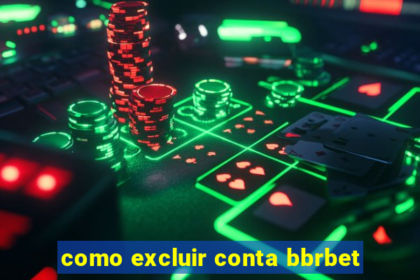 como excluir conta bbrbet