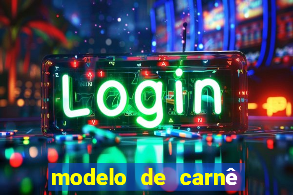 modelo de carnê de pagamento word