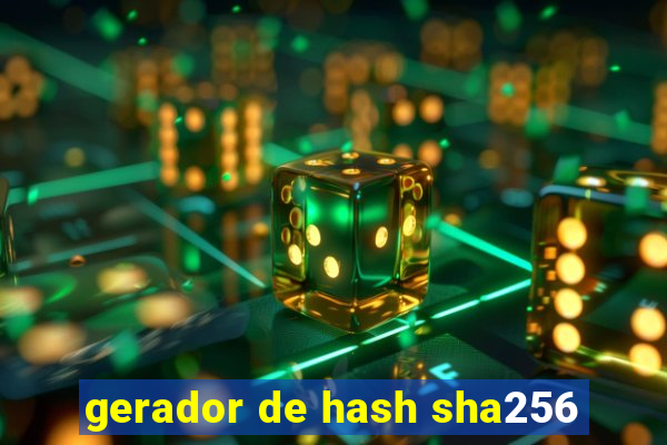 gerador de hash sha256